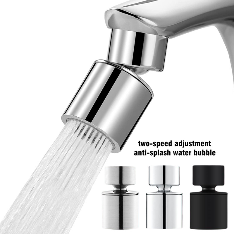 Home Bar Sink - Messing nieuwe 2-modus wastafelkraan mondstuk 360