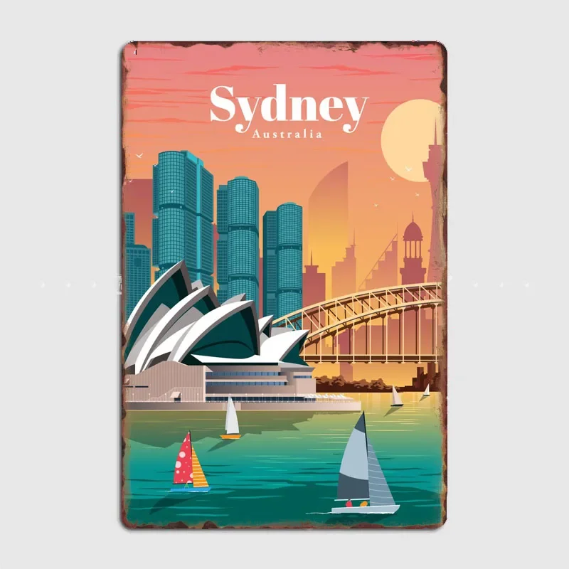 Home Bar Sydney - Reizen Sydney Scenic Spot Vintage Poster