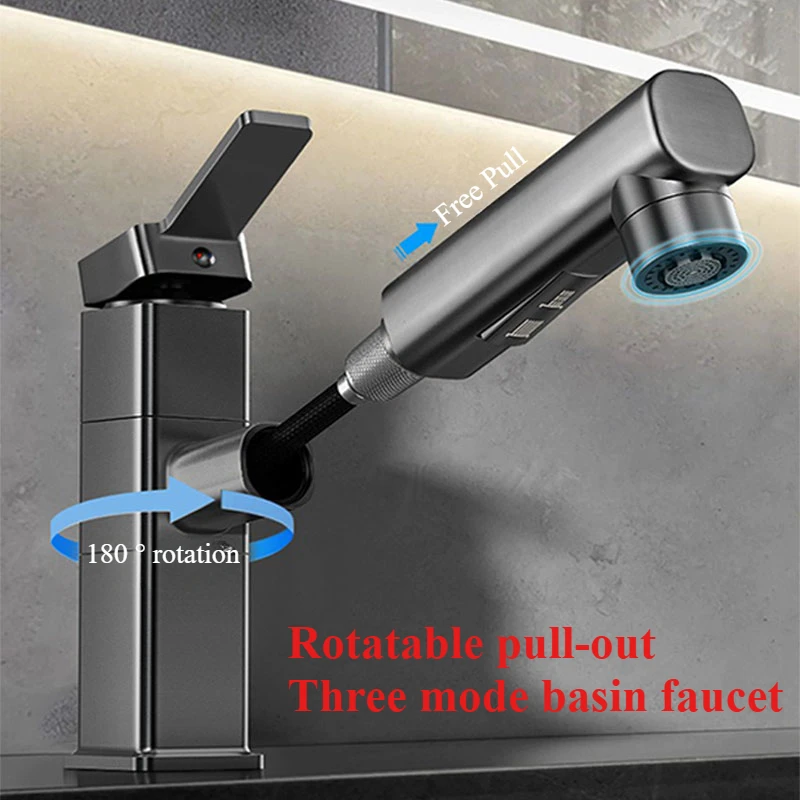 Home Bar Sink - Uittrekbare badkamerkraan Warm en koud watermengkraan