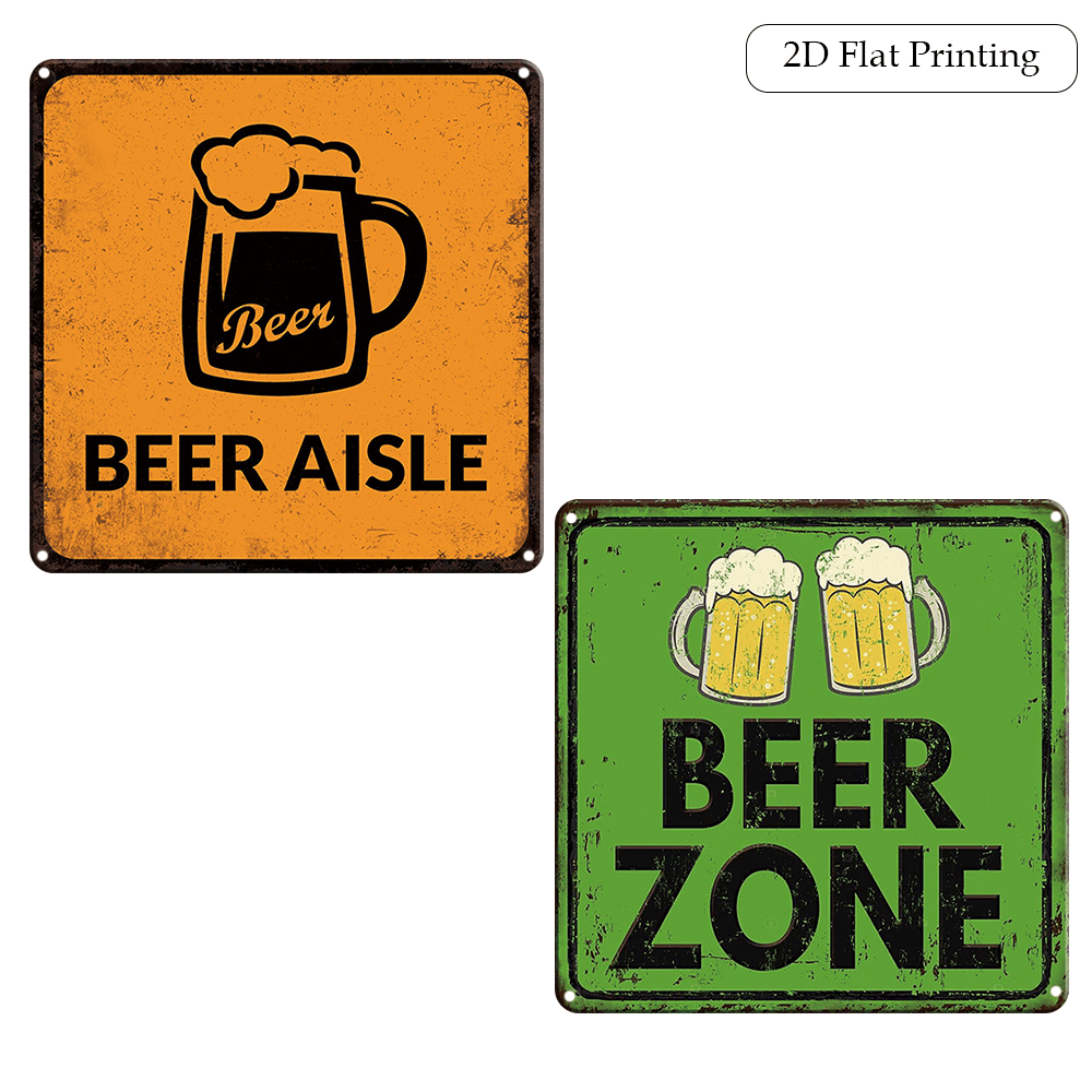 Home Bar Lounge - 2-pack vintage biermokken bierhuis decoratie metalen
