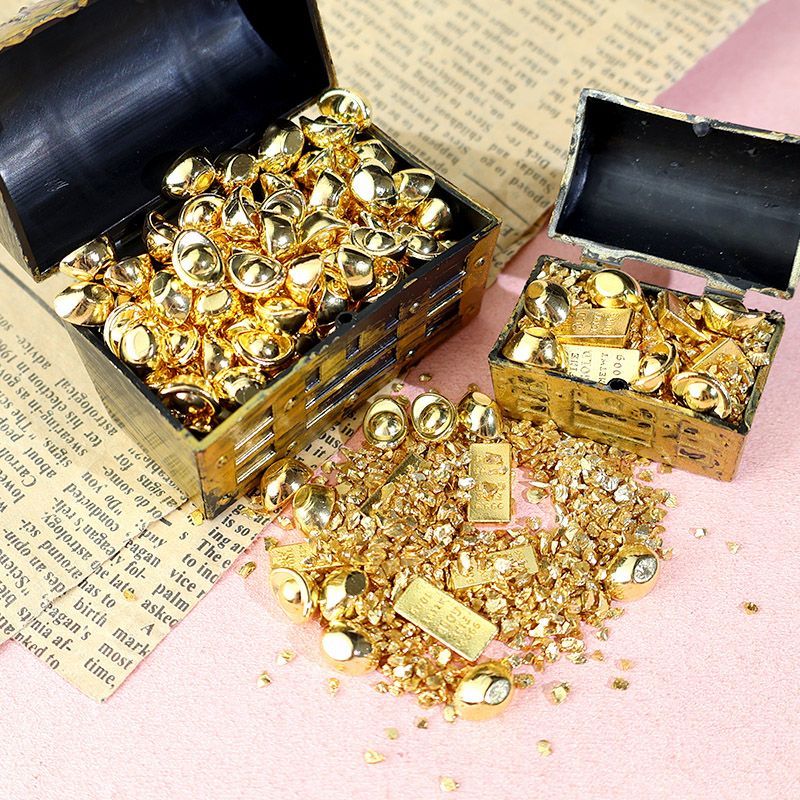 Bar Cart Gold - 1set Mini Gold Bar Ingot Pirate
