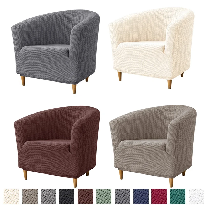 Home Bar Lounge - Elastische Club Stoel Hoes Jacquard Tub
