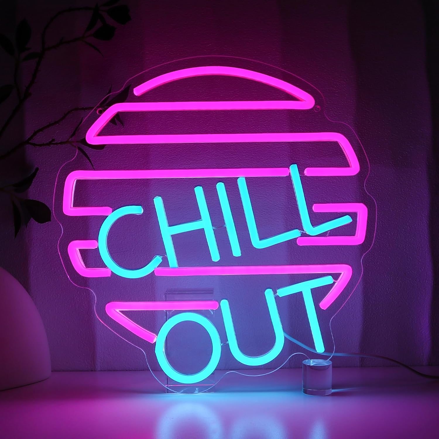 Home Bar Lounge - Relaxen Neonbord Voor Wanddecoratie, Dimbare Neonlichten