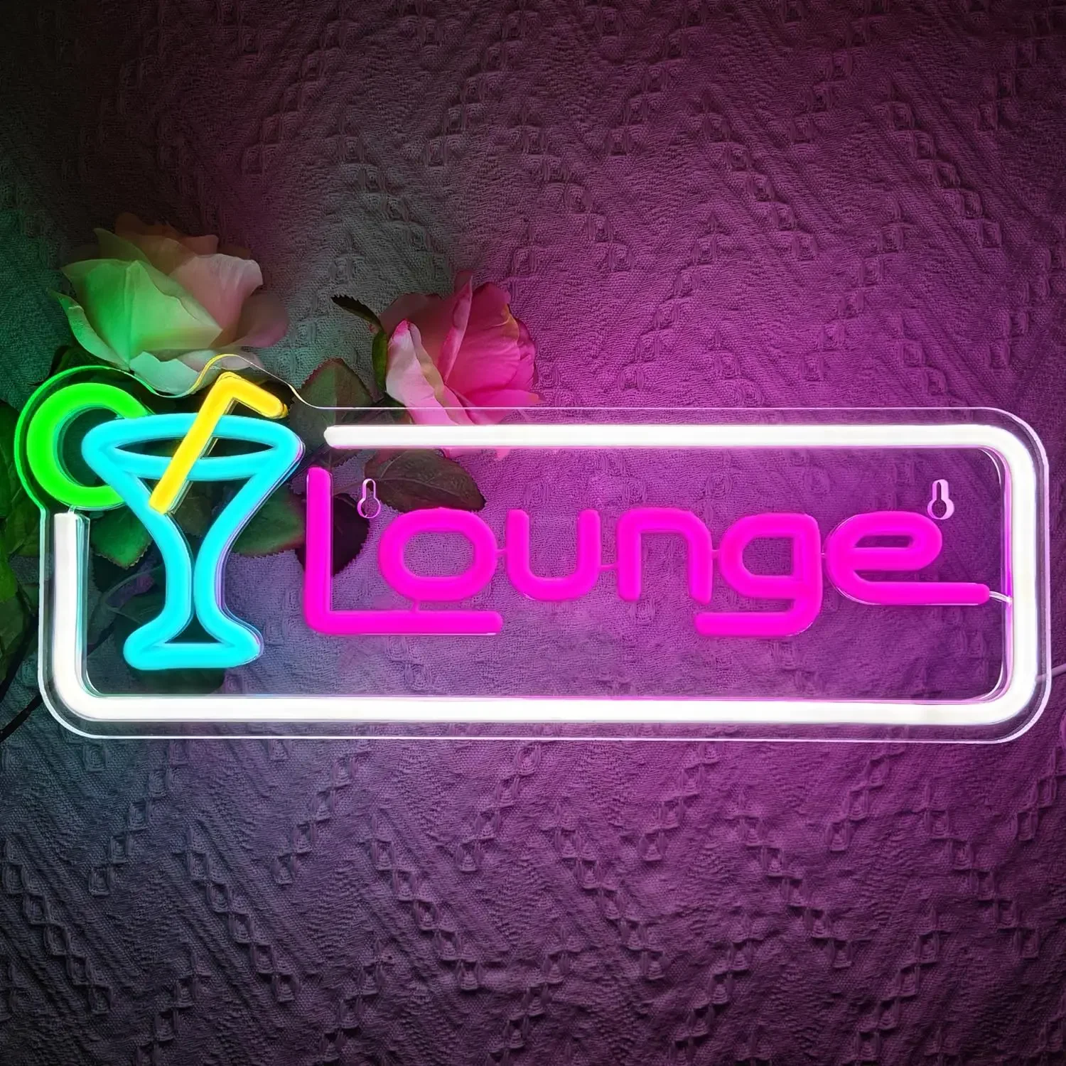 Home Bar Lounge - Lounge Cocktail LED Neon Licht Wandlamp