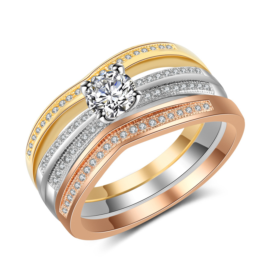 18K Multi Gouden Ring 3Pc Set  - Bar Cart Gold recensie en prijs