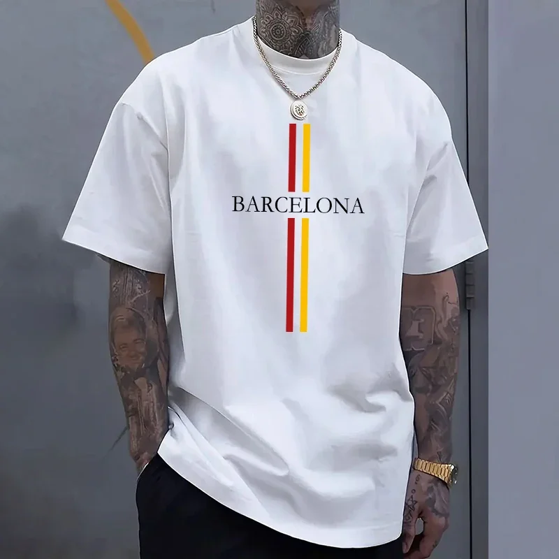 Barcelona katoenen T-shirt voo - Home Barcelona recensie en prijs