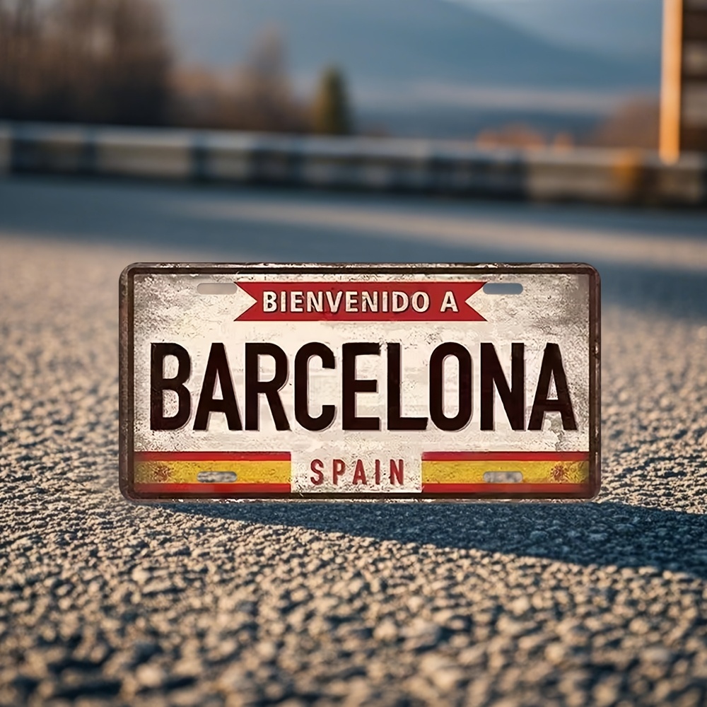 Vintage metalen bord met de te - Home Barcelona recensie en prijs