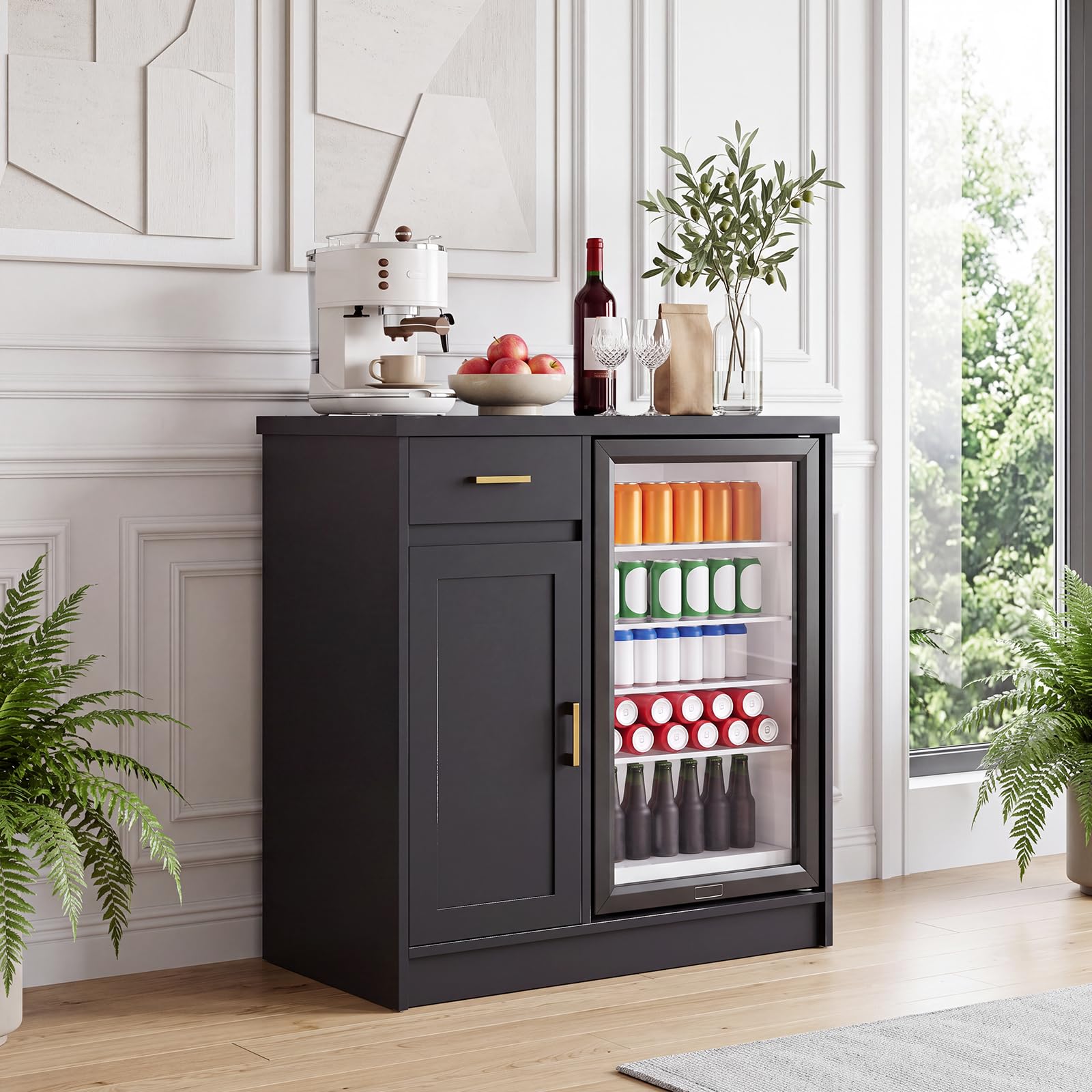 42 inch Farmhouse Wijnbar Kast - Home Bar And Fridge recensie en prijs