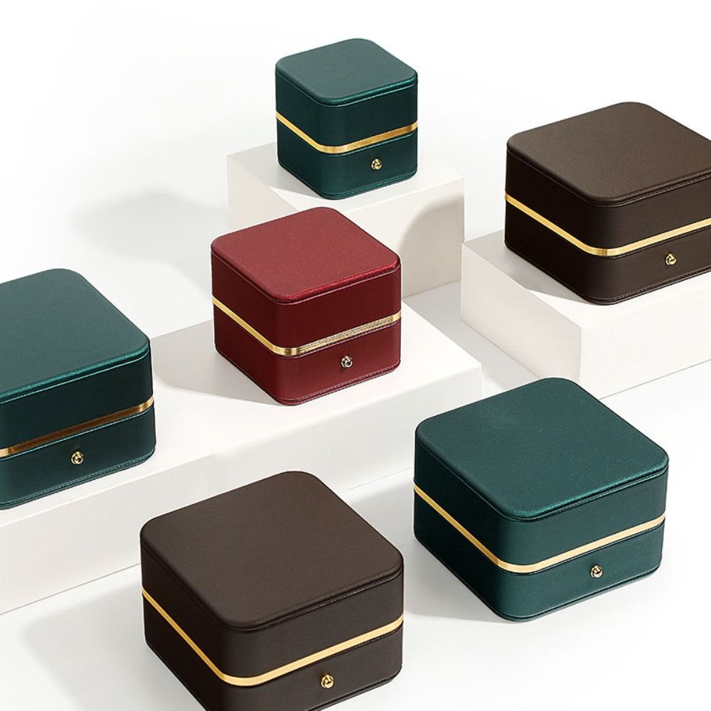 Mode PU lederen vierkante ring - Bar Cart Gold recensie en prijs
