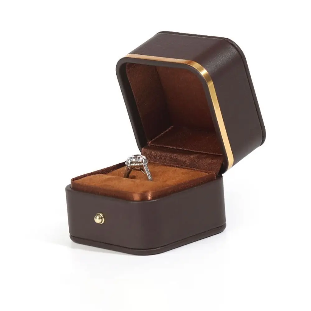 Mode PU lederen vierkante ring - Bar Cart Gold recensie en prijs