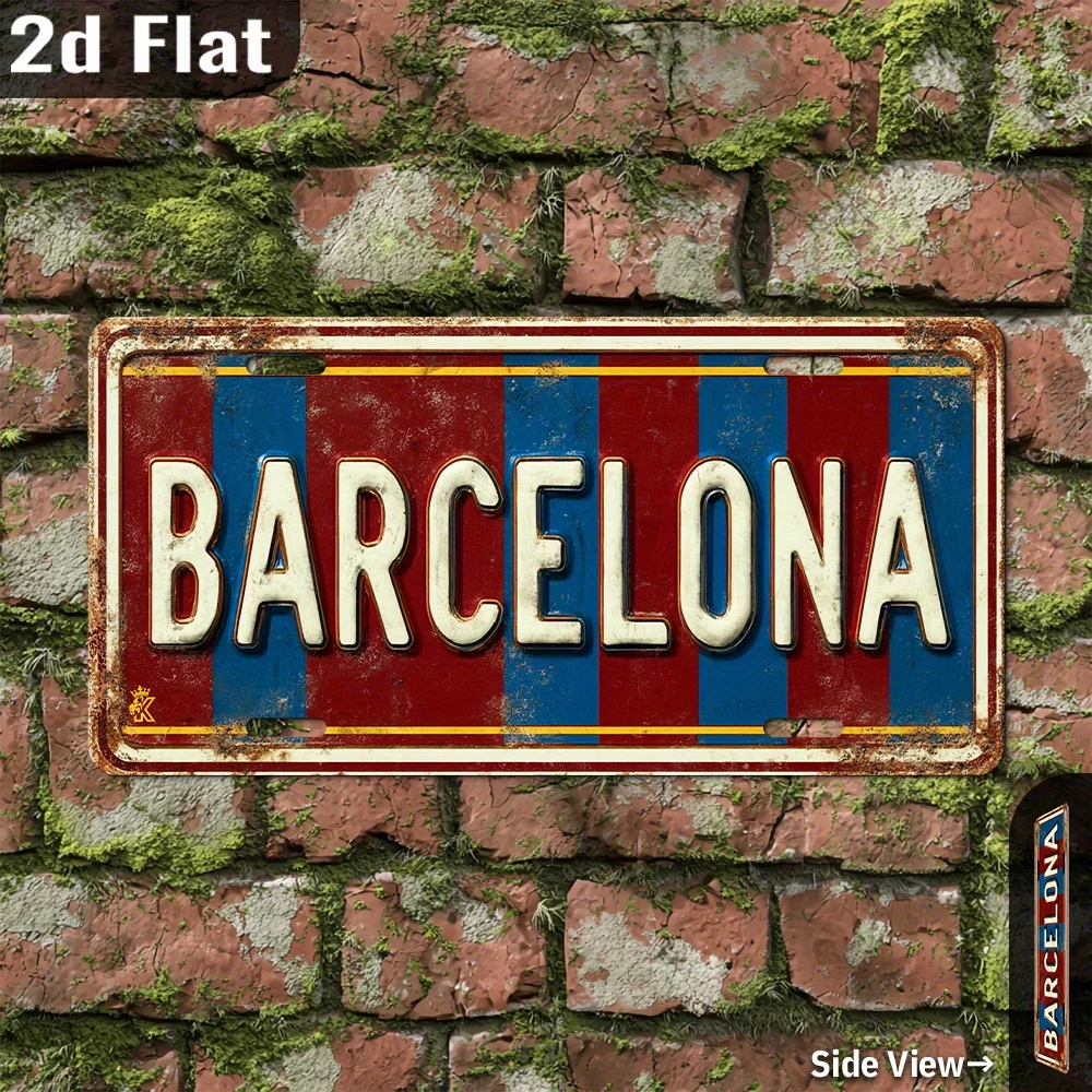 2D plat, 1 stuk retro Barcelon - Home Barcelona recensie en prijs