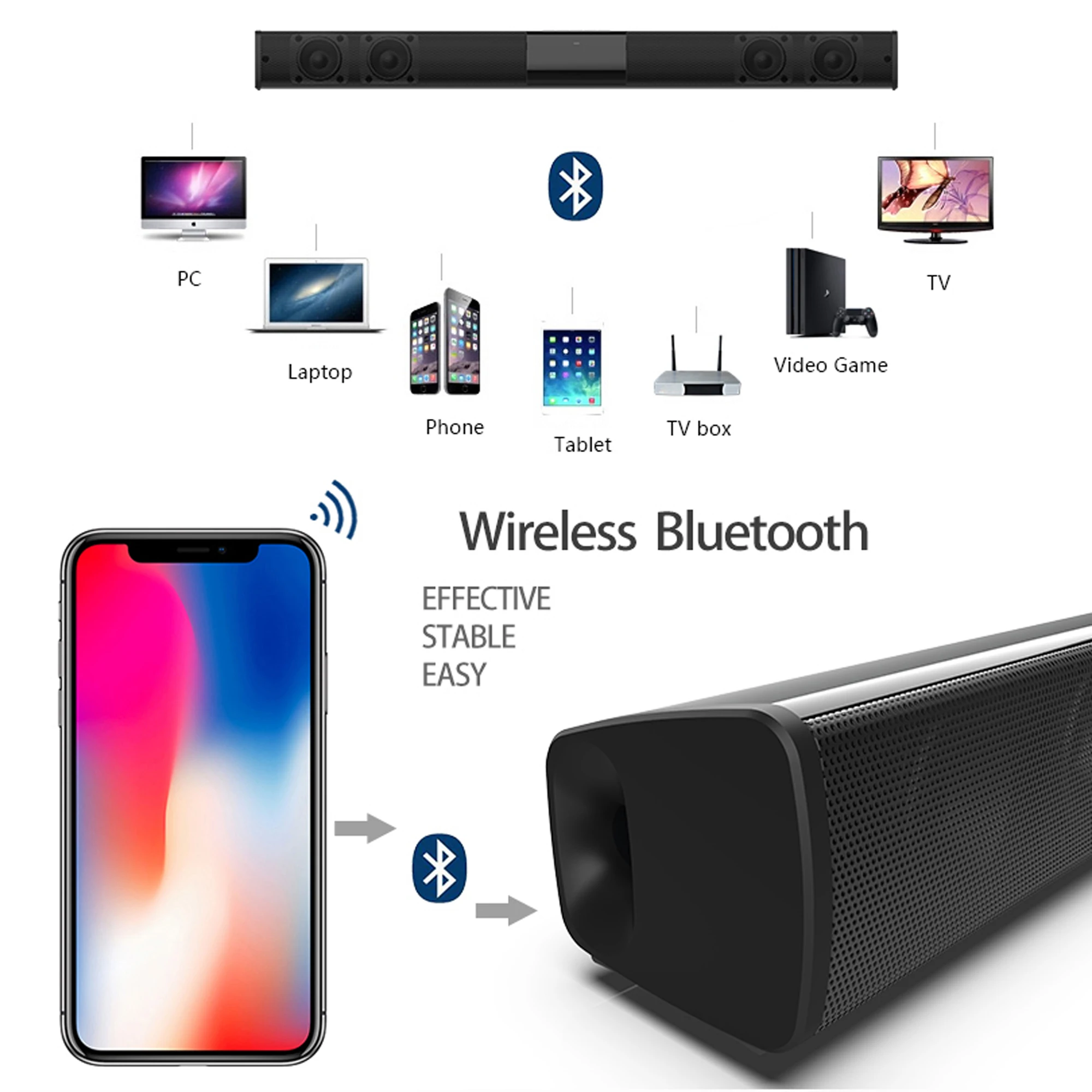 40W High Power Soundbar voor T - Home Bar And Theater recensie en prijs