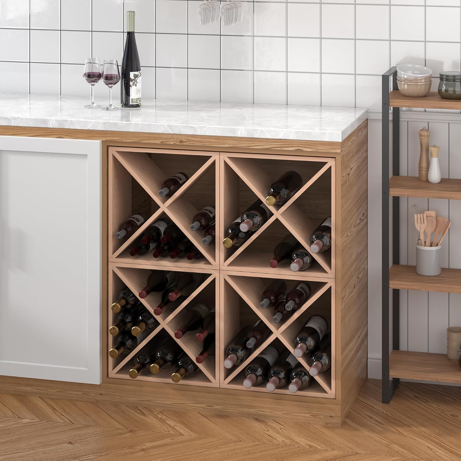 96 Flessen Wijnrek Aanrecht Wi - Home Bar Shelf recensie en prijs