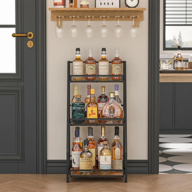 3-laags wijnrek met trapvormig - Home Bar Shelf recensie en prijs