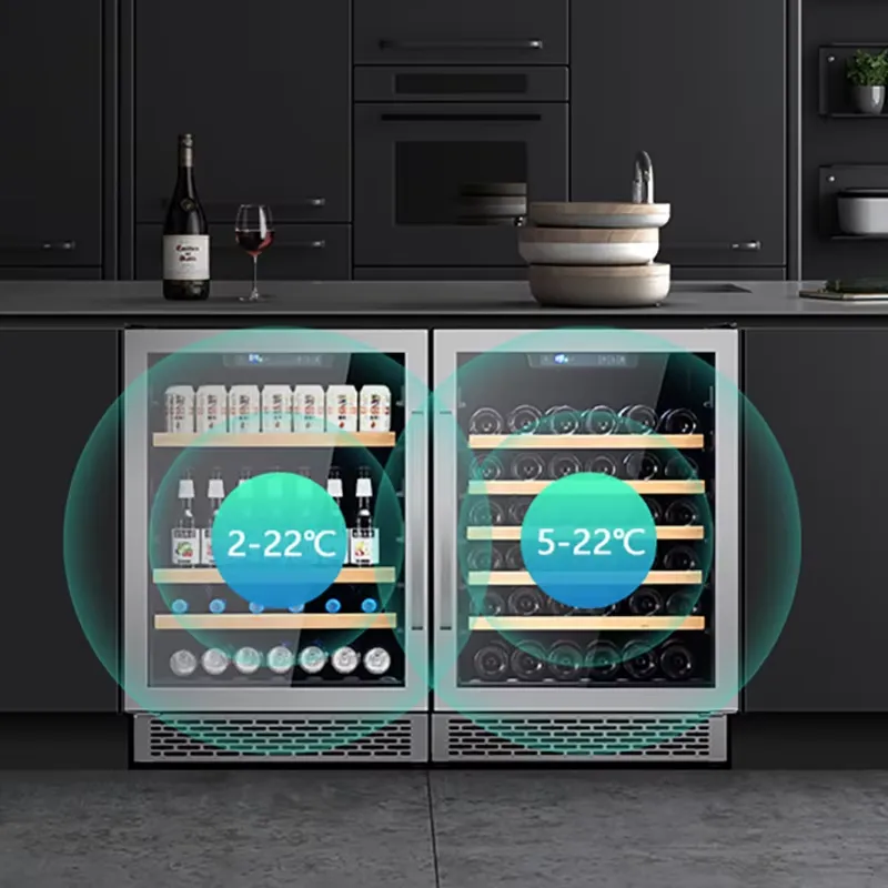 SICAO RVS Dubbele Zone Wijnkoe - Home Bar And Fridge recensie en prijs