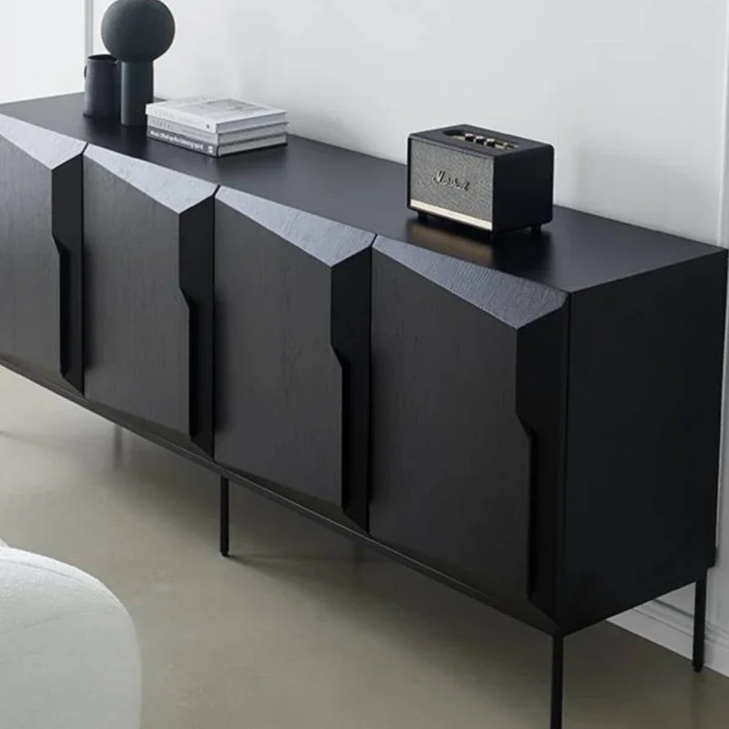 Massief hout Zwart Vitrinekast - Home Bar Lounge recensie en prijs